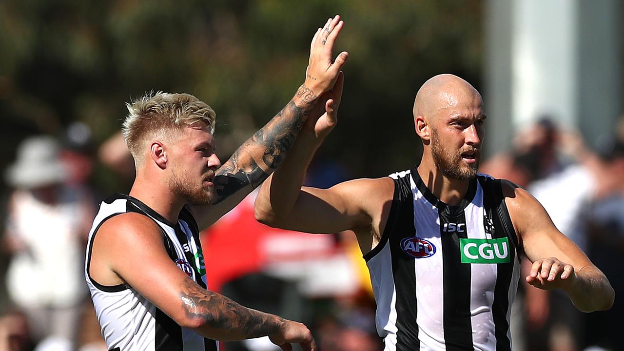 Collingwood has jumped Richmond in the opening half. Photo: Kelly Defina/Getty Images.