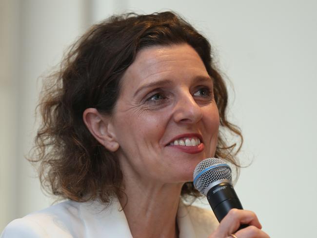 05/12/2024. Allegra Spender, Independent  Federal member for Wentworth, speaking at an event hosted by the Financial Services Council held at The Establishment Rooms in SydneyÃs CBD. In conversation with The AustralianÃs Joyce Moullakis. Britta Campion / The Australian