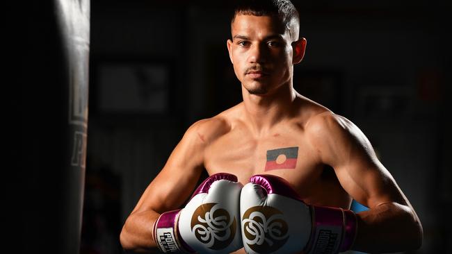 Beerwah boxer Dana Coolwell won the Australian Super-Featherweight title at the weekend and wants to become world champion by 25. Picture: Patrick Woods.