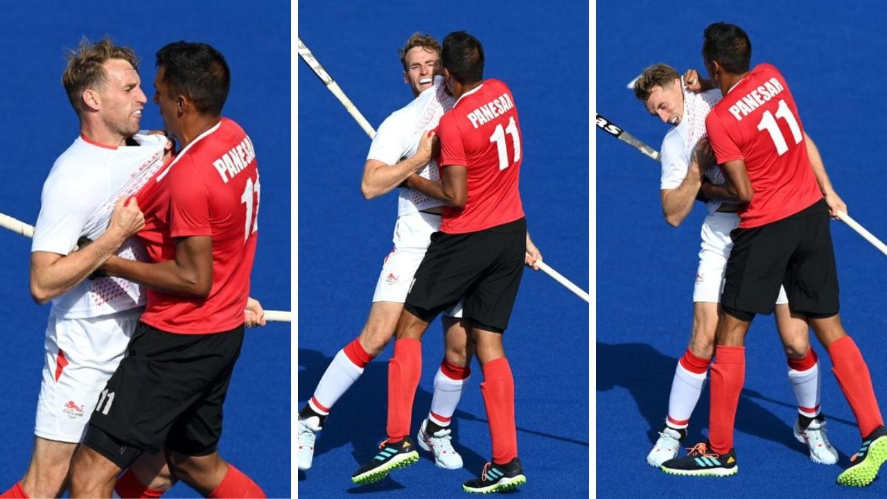 Commonwealth Games Balraj Panesar sent off for choking rival in England vs Canada hockey