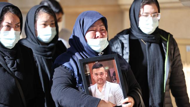 The family of the two brothers arrive at the Adelaide District Court on Thursday. Picture: NCA NewsWire / David Mariuz