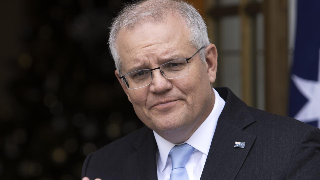 The Prime Minister Scott Morrison during a press conference at Parliament House in Canberra. Picture: Gary Ramage/NCA NewsWire