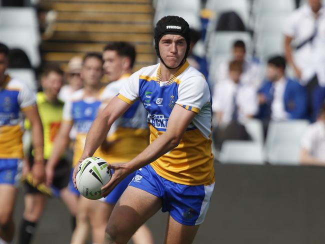 Balmain hooker Jared Haywood in action for Patrician Brothers Blacktown. Picture: Warren Gannon Photography