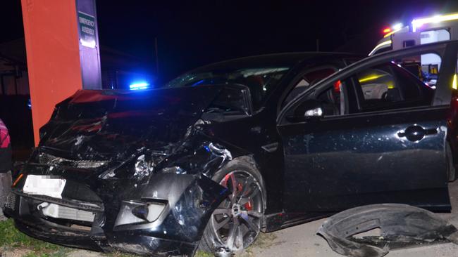 Garry Alan Neville Donald was charged with dangerous operation of a vehicle causing grievous bodily harm while adversely affected by an intoxicating substance and excessively speeding following this traffic crash on Mosman St in Charters Towers in September 2020. Picture: Trudy Brown