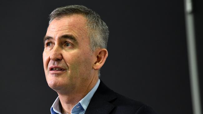 Woolworths CEO Brad Banducci apologised for the staff underpayment when it was discovered in 2019 and gave up millions of dollars in bonuses because of the scandal. (AAP Image/Bianca De Marchi)