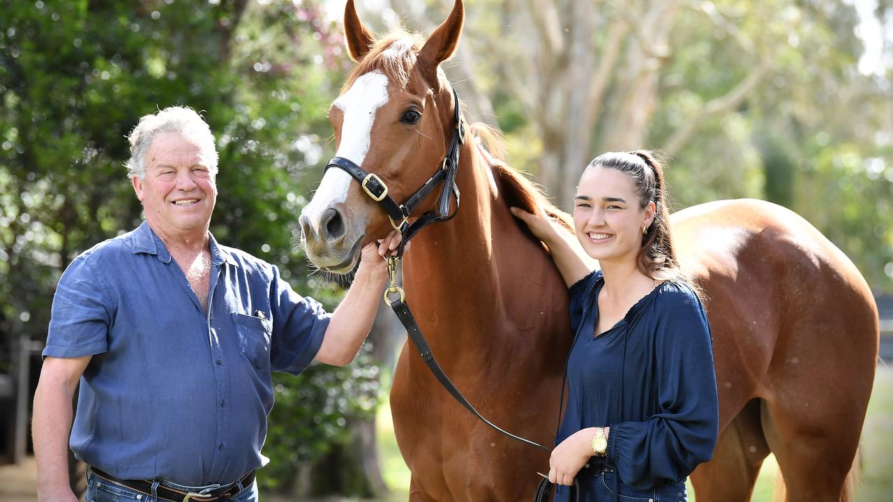 Sunshine Coast racing trainers Taylah and Stewart Mackinnon. Picture: Patrick Woods.