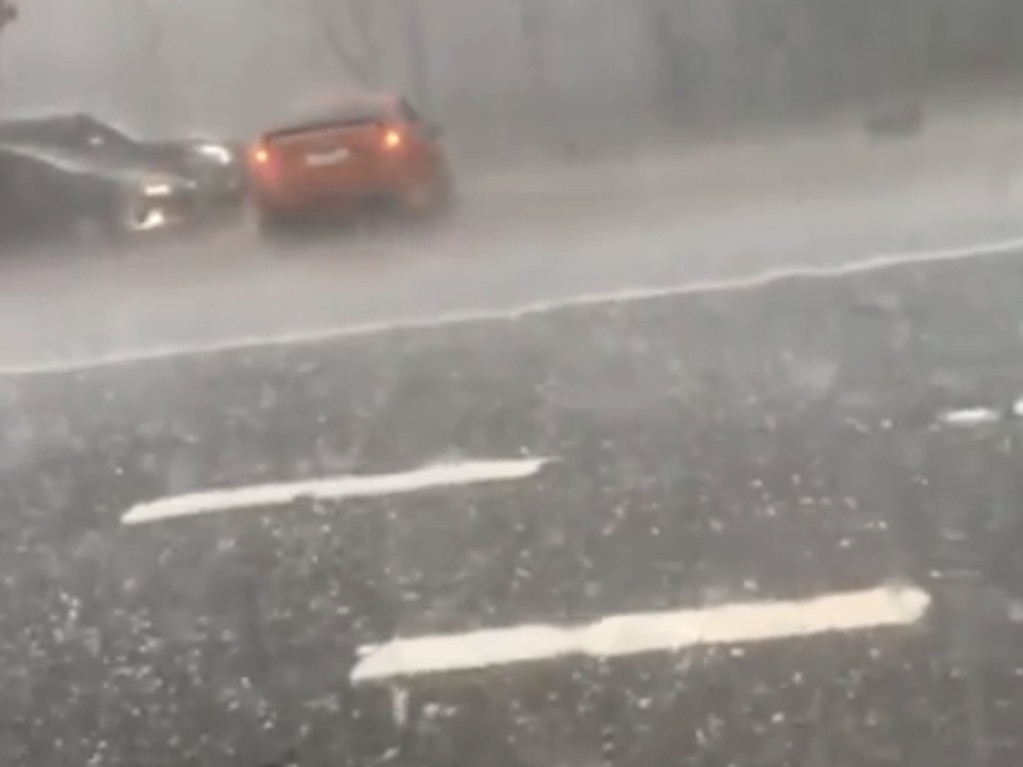 Motorists have been struggling to drive in Ingleburn. Picture: Instagram/Paulaboardman