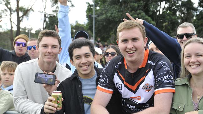 Fans enjoy the atmosphere at the NRL match between Cronulla Sharks and Gold Coast Titans at C.ex Stadium. Photo: Tim Jarrett