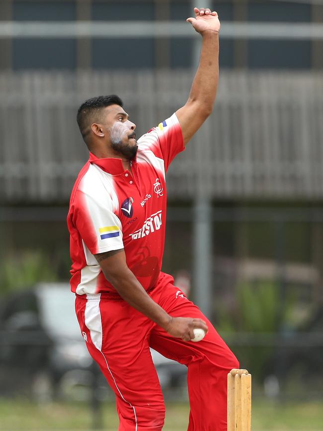 Upul Bandera in action for Preston. Picture: Hamish Blair