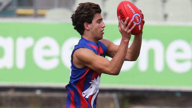 Josh Daicos, son of Collingwood legend Peter, plays for Oakleigh Chargers. Picture: David Crosling