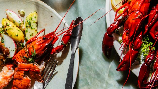 Crayfish and potato salad by Lennox Hastie. Picture: Nikki To