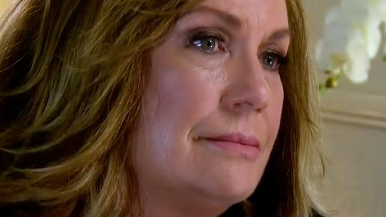 A Current Affair host Tracy Grimshaw was brought to tears during the interview.