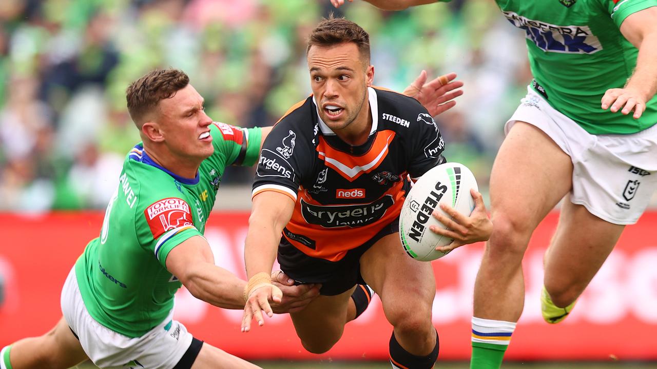 Luke Brooks has helped kick start the Tigers’ season. Picture: Mark Nolan/Getty Images