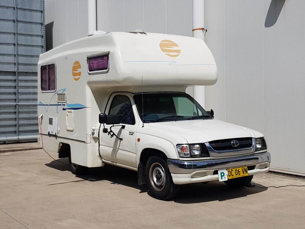 This was the first van the 20-year-old purchased after moving out of his Sydney rental property. Picture: Jordan Dann/Supplied