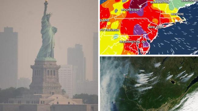 ‘Apocalyptic’: New York smothered in smog from bushfires.