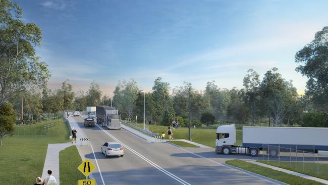 Work has begun on the new Henderson Rd bridge in Rowville. Artist’s impression: Knox Council