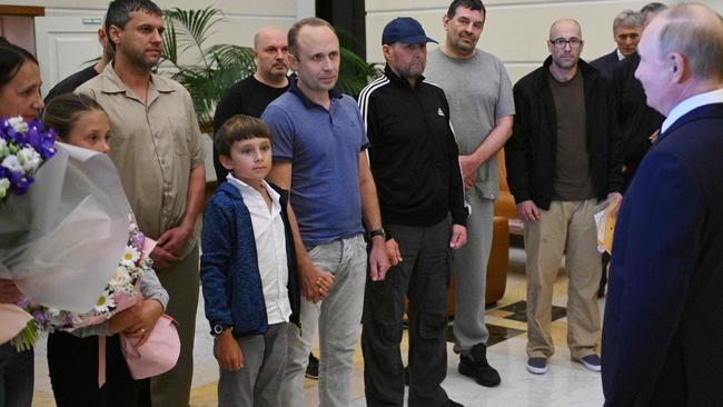 State media’s reporting on the story has been entirely positive, with no suggestion that the treatment of the Dultsev children was cruel or harmful. Picture: Kirill Zykov/POOL/AFP