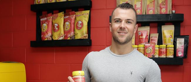 Mike Kellett at his Macro Mike factory in Burleigh – his dairy and gluten-free mixes and powders are a runaway success. Picture: TERTIUS PICKARD