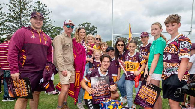 Brisbane Broncos training and fan day at Red Hill ahead of the Grand Final this weekend against Penrith.