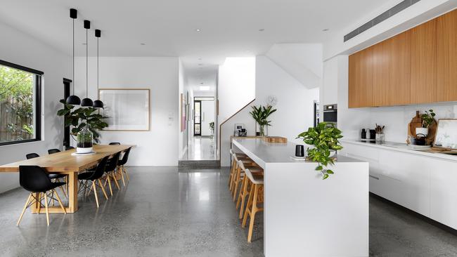 The kitchen features a large butler’s pantry.