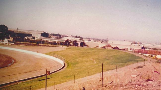 Parramatta City Raceway still under construction in 1976.