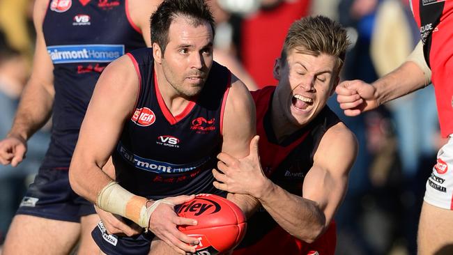 SANFL: Norwood v West Adelaide in Norwood at Norwood Oval. Pic: Tricia Watkinson