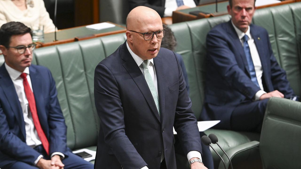 Coalition leader Peter Dutton told the Weekend Australian he wants to prioritise gas and nuclear power sources over renewables. Picture: Martin Ollman/NCA NewsWire.