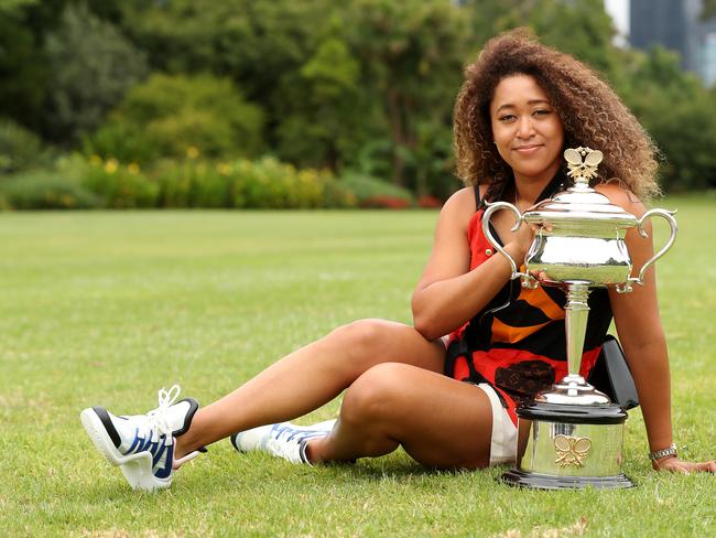 Naomi Osaka was a media darling when she won the Australian Open in February. Picture: Getty Images