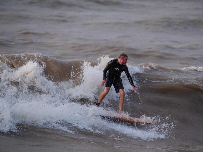 Top End Surfing at Nightcliff beach, Darwin. Picture: Pema Tamang Pakhrin