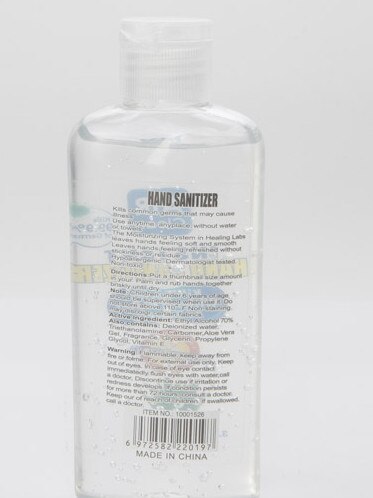 The hand sanitiser has been temporarily withdrawn from sale.