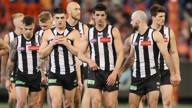 Collingwood has a tough run. Picture: Michael Klein