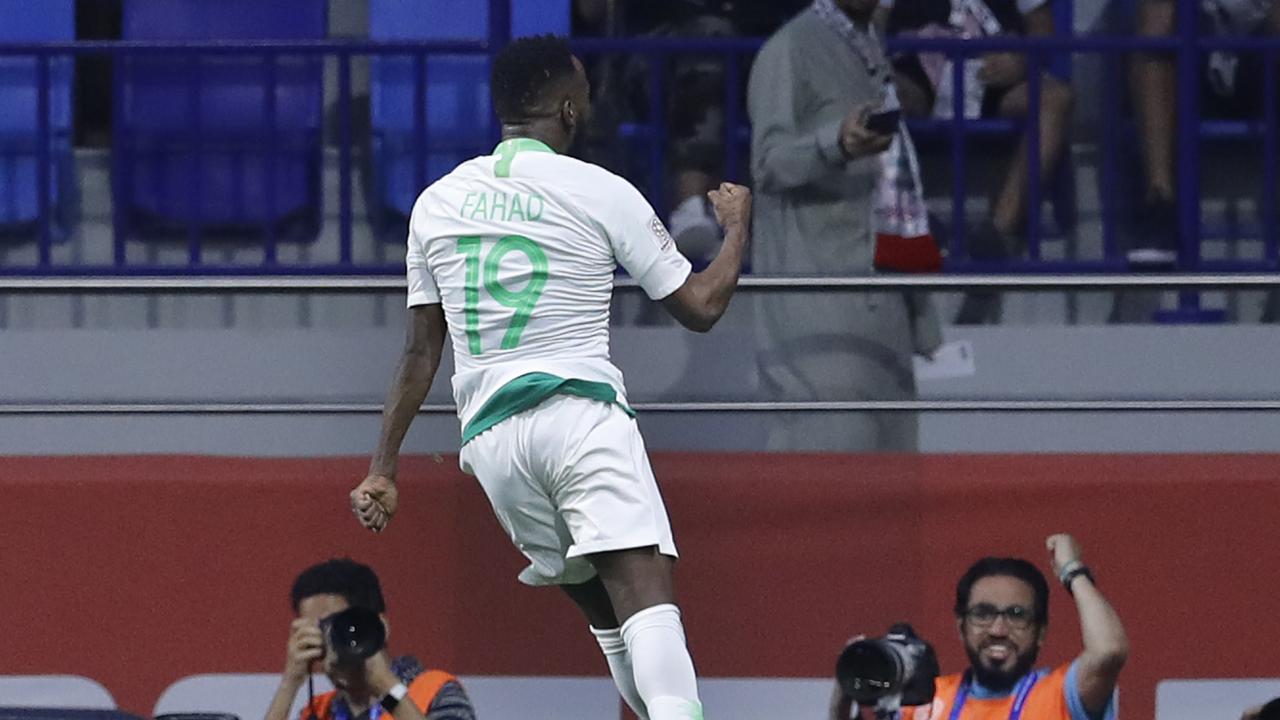 Saudi Arabia's main man Fahad Al Muwallad celebrates his opening goal.