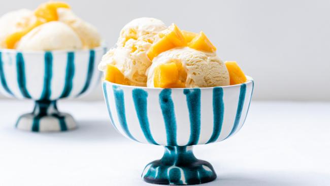 No churn mango ice cream. Picture: Nikki To