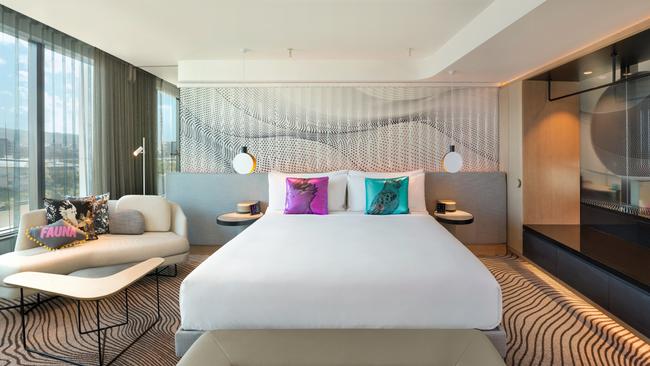 The MarvellousSuiteBedroom at W Hotel Brisbane.