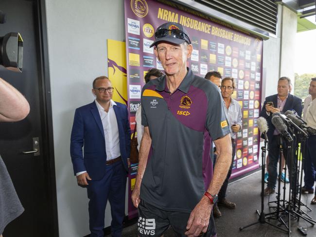 Wayne Bennett did not leave the Broncos graciously. Picture: AAP Image