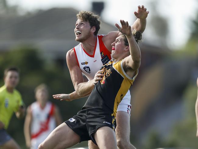 MPNFL Div 1: Frankston YCW v Sorrento. Sorrento Sam Gibson. Picture: Valeriu Campan