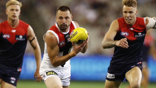 Inspirational St Kilda skipper Jarryn Geary.