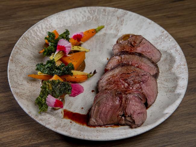 Rump of Lamb dish at Mozzafiato @ Elite restaurant in Carrara. Picture: Jerad Williams.