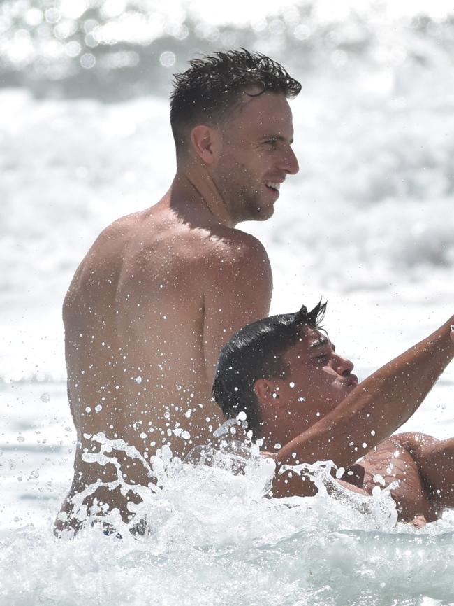 Smith on the Crows preseason camp at Broadbeach, Gold Coast this week. Picture: Adelaide Football Club.