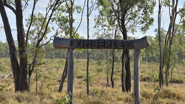 The sign that welcomes visitors to Kimberley Station. Pictures: John Elliott