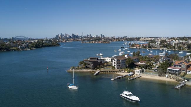 Aerial shot of Drummoyne, in the City of Canada Bay.