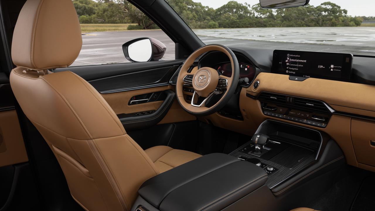 The interior is Mazda’s most luxurious by some margin.