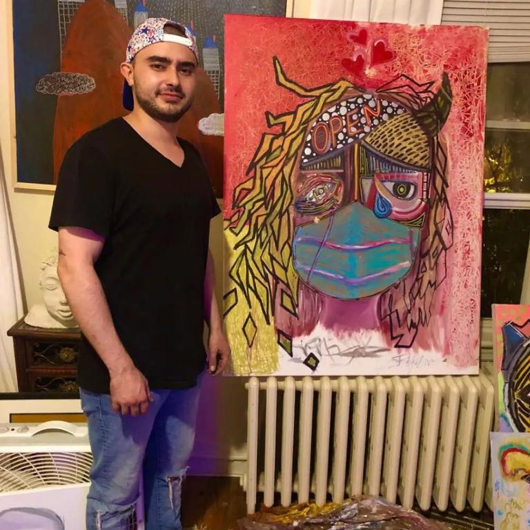 Jansen regularly showed off his paintings on social media.jrpanettiere/Instagram