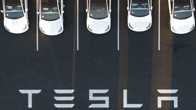 Tesla reported record quarterly profit in its earnings report for the final three months of 2022. Picture: AFP