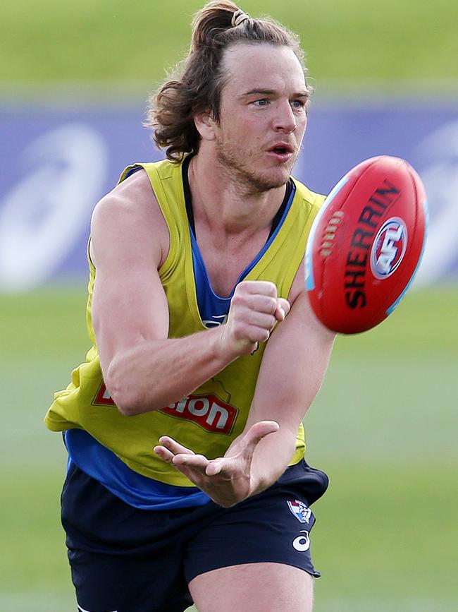 Liam Picken trains with the 2-4 year players. Pic: Michael Klein