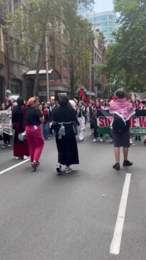 Pro Palestine video in Sydney today