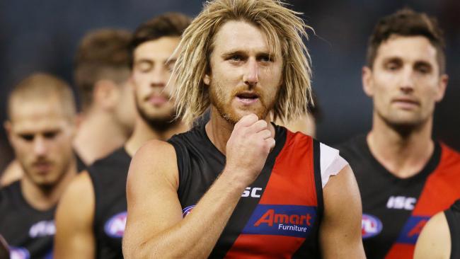 Essendon captain Dyson Heppell after the Bombers' loss to St Kilda.