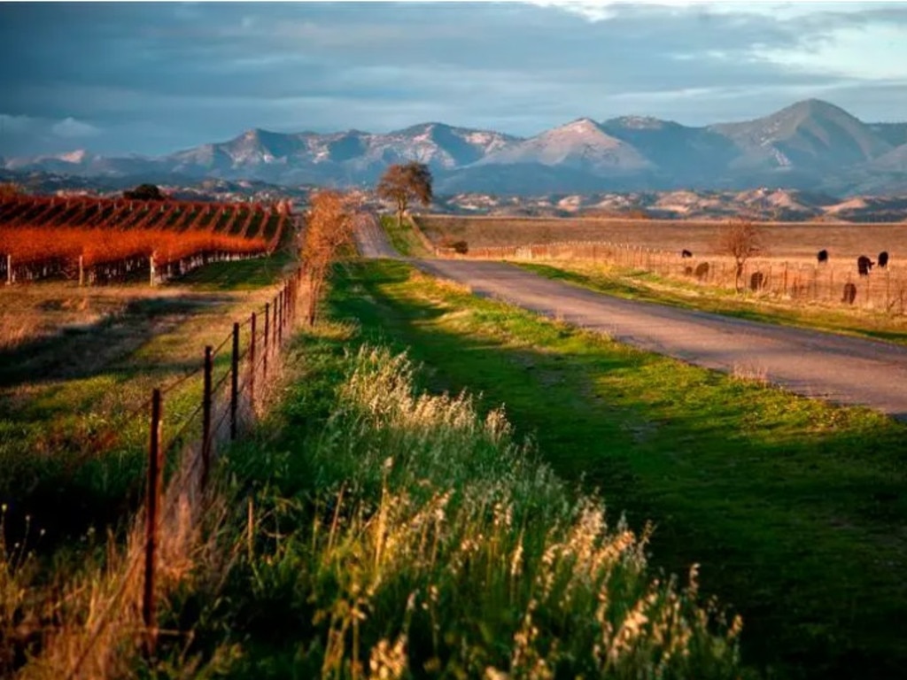 The Santa Ynez Valley home boasts mountain views and is situated along the Santa Ynez River in California. Picture: Village Properties