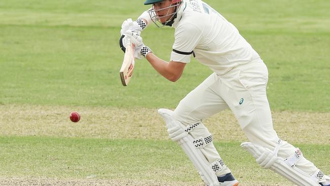 Matthew Renshaw made a century for the Prime Ministers XI in Canberra . (Photo by Mark Metcalfe/Getty Images)