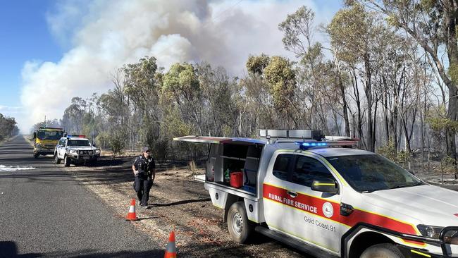 Bushfires in the area of Chinchilla/Bennet/Wiembilla and Tara - Photo Supplied Kristi Leigh West